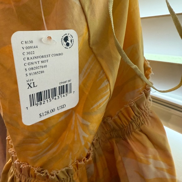 NWT Free People Deserted Island Yellow Floral Sundress - Picture 4 of 5